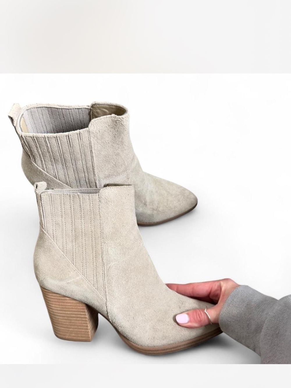 Women's Suede Marc Fisher booties